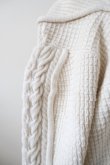 画像6: uca  aran hand-knit slit gusset crew PO white (6)