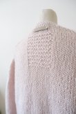 画像4: uca  hand-knit hemp mohair liner knit CARDIGAN  baby pink (4)