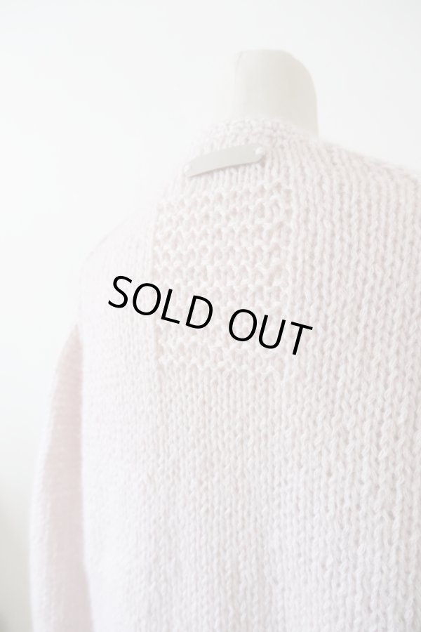 画像4: uca  hand-knit hemp mohair liner knit CARDIGAN  baby pink (4)