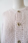 画像6: uca  hand-knit hemp mohair liner knit CARDIGAN  baby pink (6)