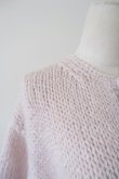 画像7: uca  hand-knit hemp mohair liner knit CARDIGAN  baby pink (7)