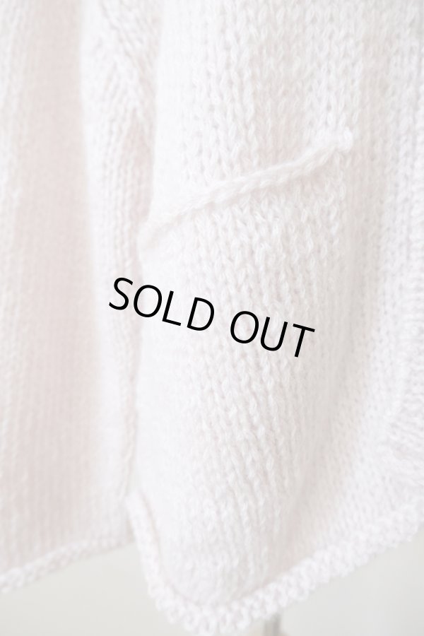 画像8: uca  hand-knit hemp mohair liner knit CARDIGAN  baby pink (8)