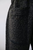 画像4: kéngo (ケンゴ) cotton wool bokomoko flare pants shadow moss black  (4)