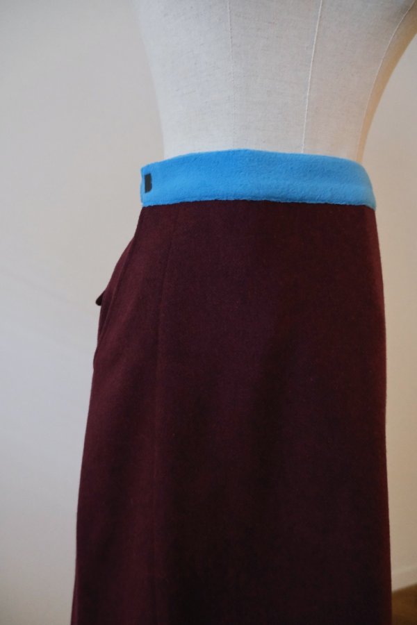 画像5: NON TOKYO WOOL LONG SKIRT　wine (5)