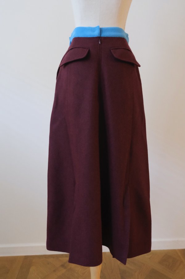 画像3: NON TOKYO WOOL LONG SKIRT　wine (3)