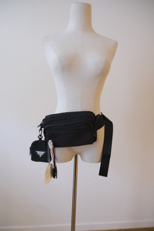画像1: NON TOKYO 2WAY WAIST POUCH　black (1)