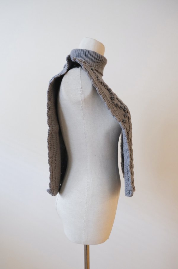 画像2: MICHAELA BUERGER  LOLA roll neck collar grey (2)