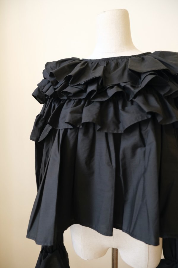 画像6: naokitomizuka Frilled volume blouse (6)