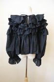 画像3: naokitomizuka Frilled volume blouse (3)