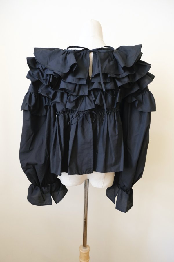 画像3: naokitomizuka Frilled volume blouse (3)