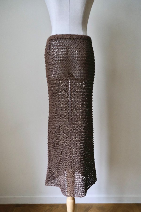 画像3: uca  hand-knit tulip sleeveless top brown (3)