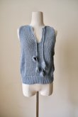 画像5: uca  hand-knit tulip sleeveless top sax blue (5)