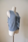 画像6: uca  hand-knit tulip sleeveless top sax blue (6)