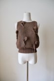 画像5: uca  hand-knit tulip sleeveless top brown (5)