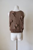 画像3: uca  hand-knit tulip sleeveless top brown (3)