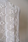 画像4: uca  open-knit grid × hand popcorn stitch vest white (4)