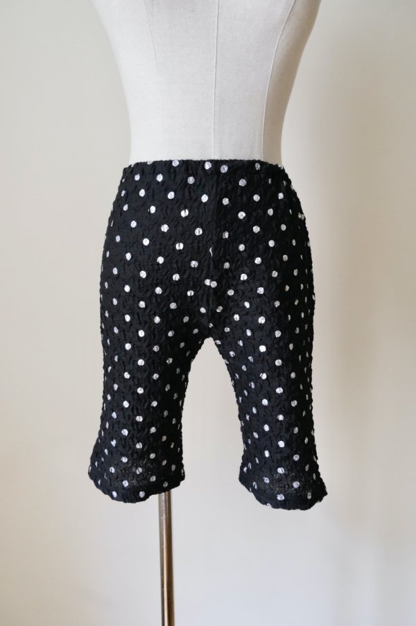 画像1: naokitomizuka Polka dot print cycling shorts (1)