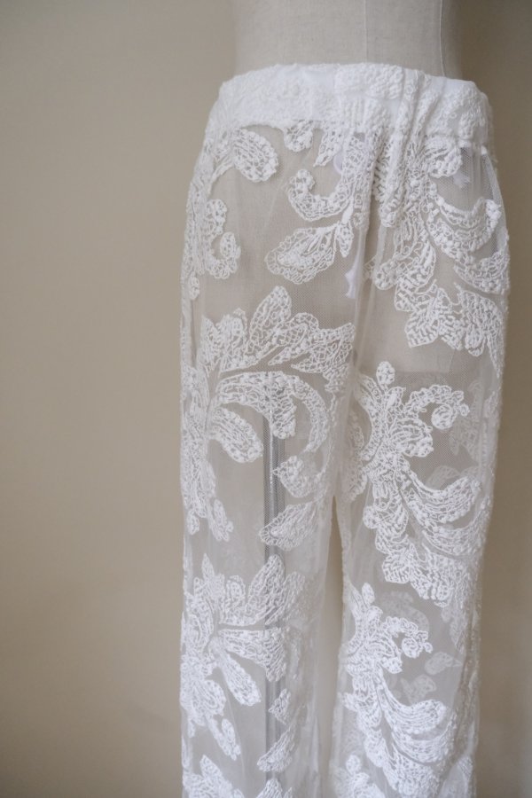 画像5: naokitomizuka race emb. pants (5)