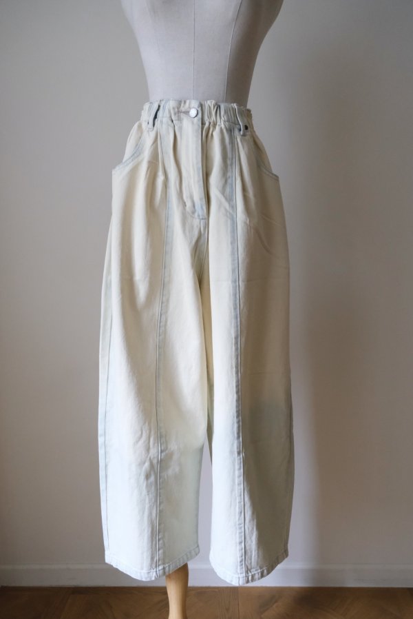 画像1: KLOKE Uproar Denim Pant Ecru Tint xs (1)