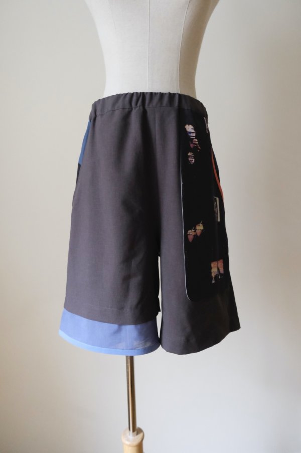 画像1: STOF MELTING MIX SHORT PANTS black Msize (1)