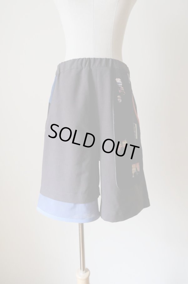 画像1: STOF MELTING MIX SHORT PANTS black Msize (1)