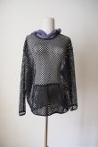 画像2: bedsidedrama Ultra Mesh Hoodie　black (2)