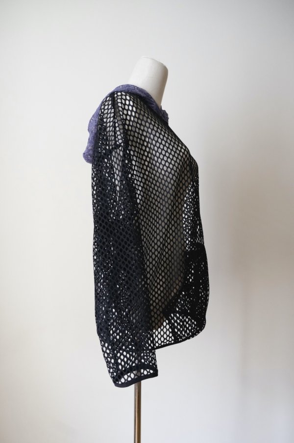 画像3: bedsidedrama Ultra Mesh Hoodie　black (3)