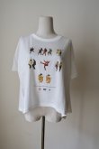 画像1: bedsidedrama OMNIDANCE Flare T-Shirt white (1)