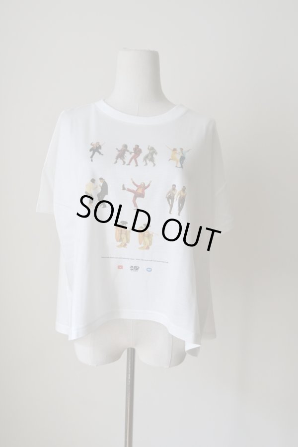 画像1: bedsidedrama OMNIDANCE Flare T-Shirt white (1)