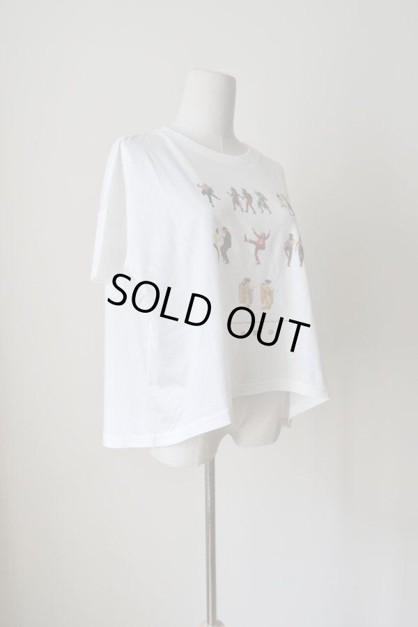 画像2: bedsidedrama OMNIDANCE Flare T-Shirt white (2)