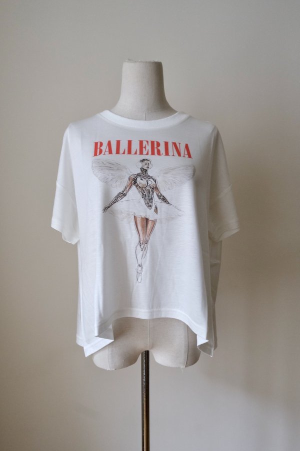画像1: bedsidedrama BALLERINA Flare T-Shirt (1)