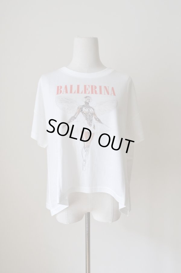 画像1: bedsidedrama BALLERINA Flare T-Shirt (1)