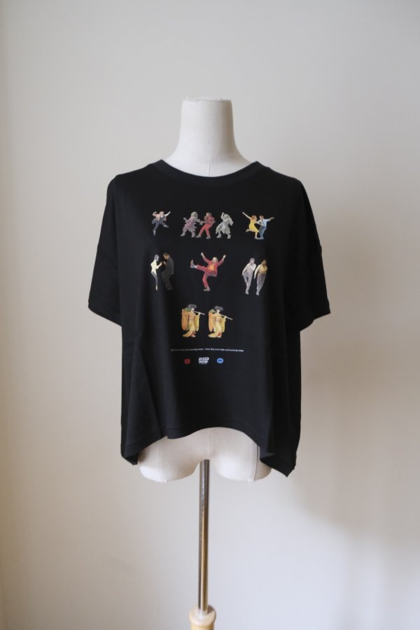 画像1: bedsidedrama OMNIDANCE Flare T-Shirt black (1)