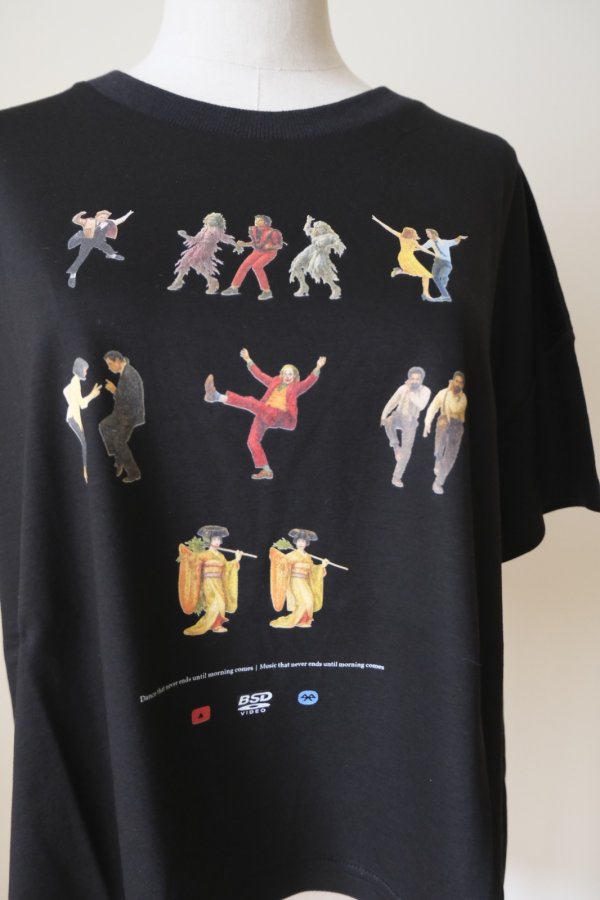 画像4: bedsidedrama OMNIDANCE Flare T-Shirt black (4)