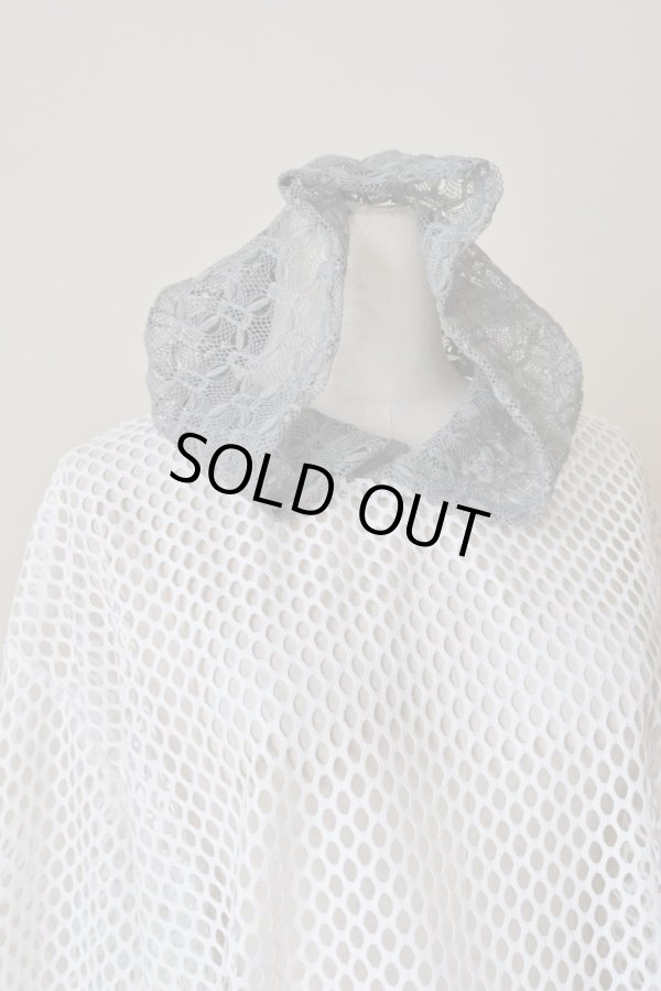 画像4: bedsidedrama Ultra Mesh Hoodie　white (4)