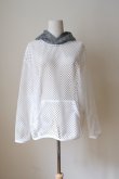 画像1: bedsidedrama Ultra Mesh Hoodie　white (1)