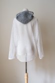 画像3: bedsidedrama Ultra Mesh Hoodie　white (3)