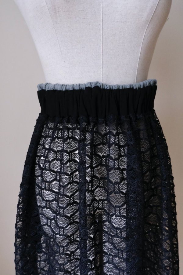画像2: bedsidedrama Ultra Mesh Skirt　black (2)