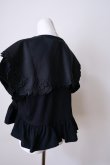 画像3: YuumiAria（ユウミアリア）EMB. Frill Tshirts black (3)