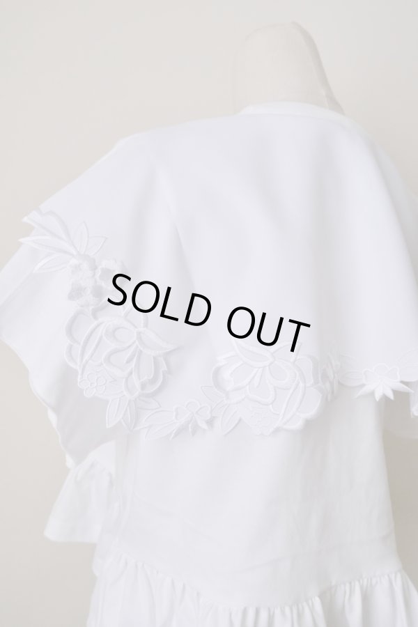 画像5: YuumiAria（ユウミアリア）EMB. Frill Tshirts white (5)