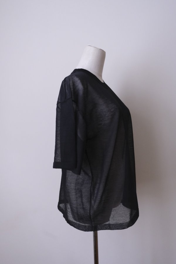 画像2: uca sheer jersey short-sleeve PO black (2)