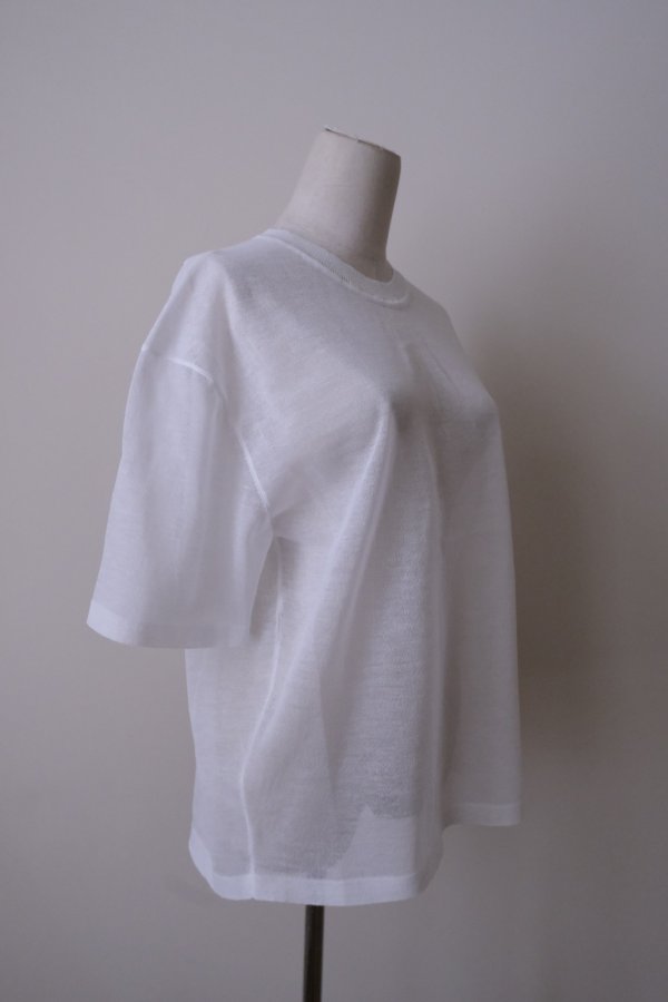 画像2: uca sheer jersey short-sleeve PO　white (2)