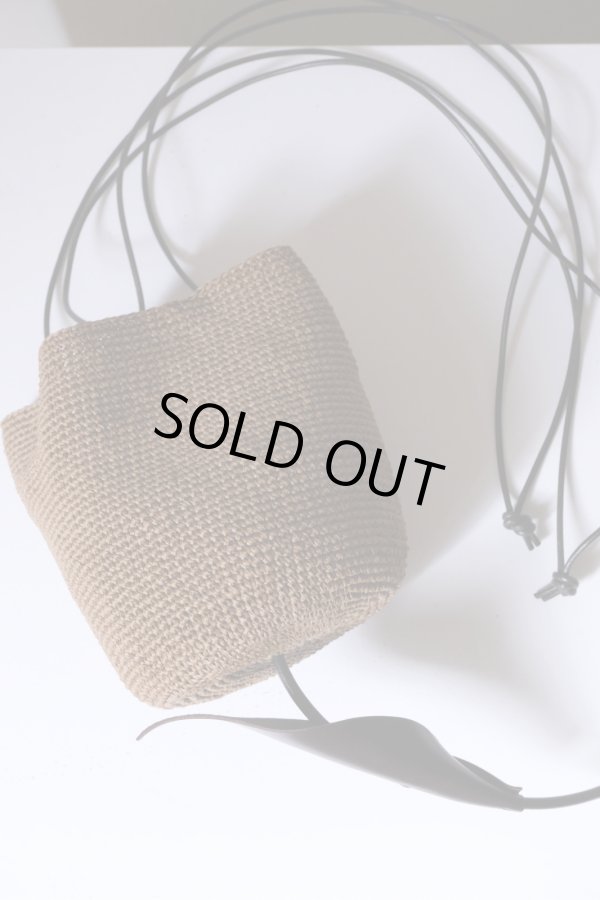 画像2: uca crocheted tulip Bag medium amber (2)