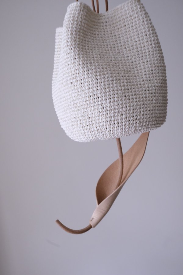 画像3: uca crocheted tulip Bag medium white (3)