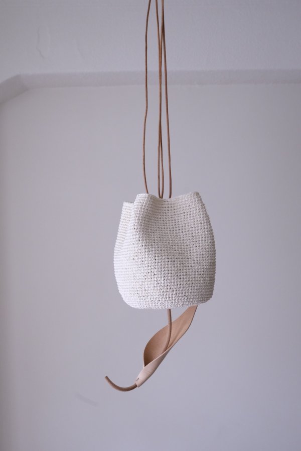 画像4: uca crocheted tulip Bag medium white (4)