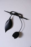 画像1: uca crocheted tulip stick barrette black (1)