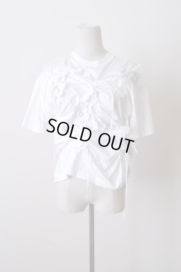 画像5: RIV NOBUHIKO (リブ ノブヒコ）ANTHE FLOWER T-SHIRT　white (5)