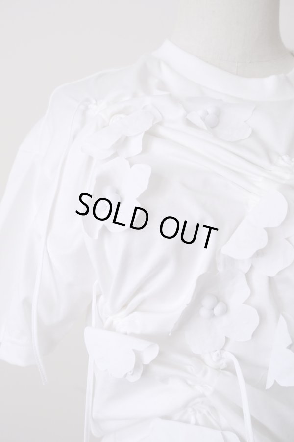 画像3: RIV NOBUHIKO (リブ ノブヒコ）ANTHE FLOWER T-SHIRT　white (3)