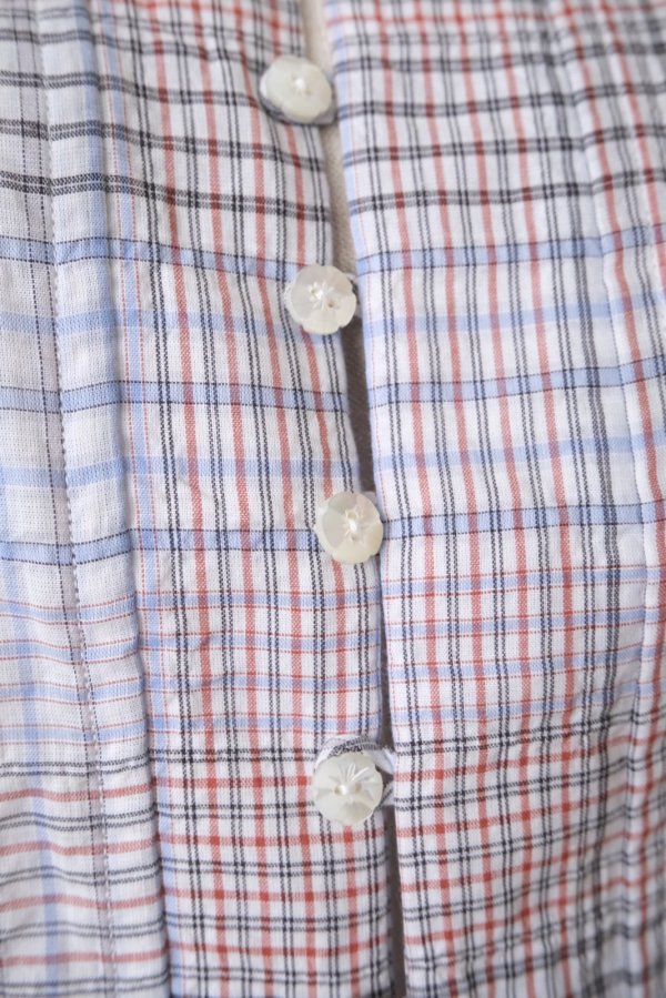 画像5: DECO depuis 1985　MADRAS CHECK BLOUSE BLUE CHECK  (5)