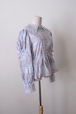 画像2: DECO depuis 1985　MADRAS CHECK BLOUSE BLUE CHECK  (2)